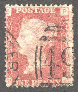 Great Britain Scott 33 Used Plate 146 - PE - Click Image to Close